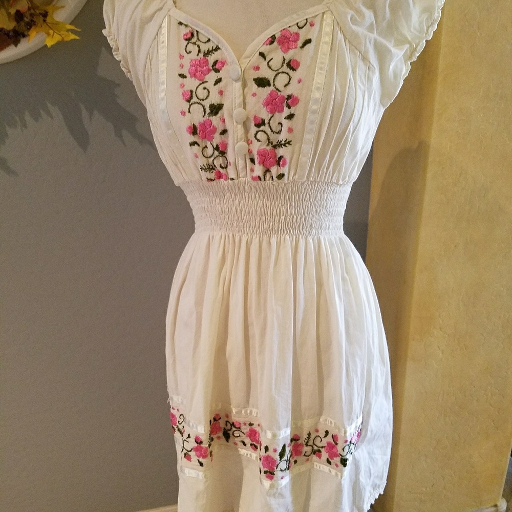 Mexican embroidered dress